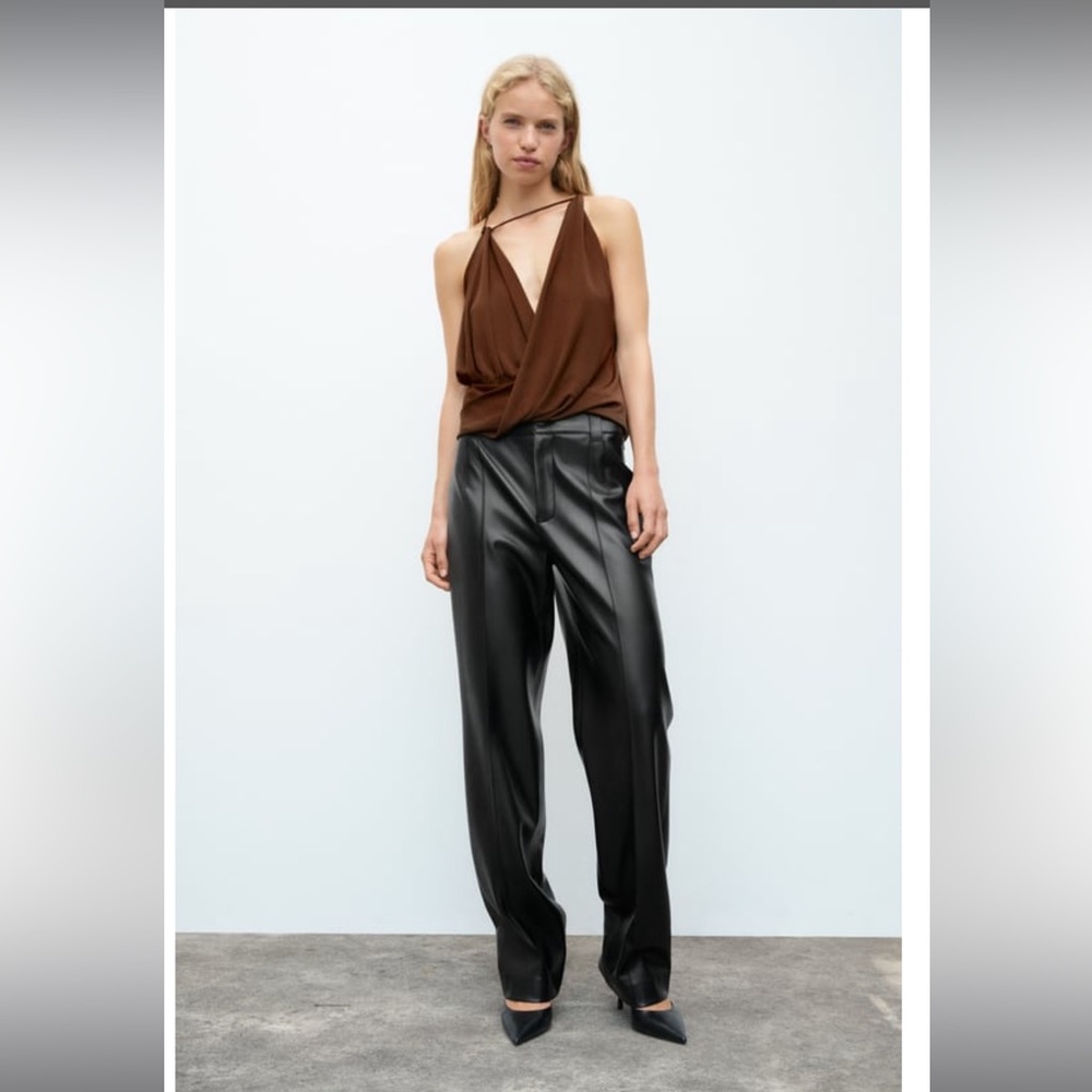 Zara leather pants